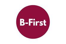roter Kreis mit Aufschrift "B-First"
